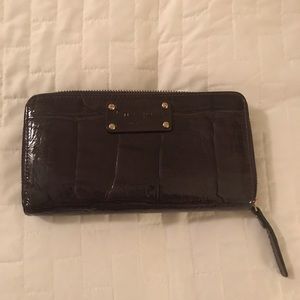 Kate Spade Purple Croc Wallet